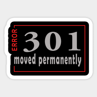 error 301, moved permanently Sticker